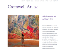 Tablet Screenshot of cromwellart.com